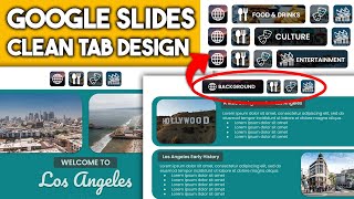 Google Slides Clean Tabs Design to better your presentation! *full tutorial*