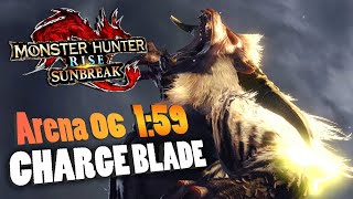 MHR:Sunbreak | MR Arena 06 | M6★ Furious Rajang 1'59 Solo Charge Blade