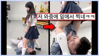 외국인에게도 얄짤없는 일본 예능,,, 일본 방송에 출연한 한국 여자 (웃긴영상)