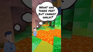 WHAT HAS THREE FEET BUT CANNOT WALK? Riddle#74 #shorts