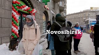 Новосибирск 4К - Прогулка по городу - Площадь Калинина - Красный проспект / 27 января 2022год