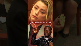 AMBER HEARD CALLED OUT BY KEVIN HART FOR LYING IN COURT!🎨❌😆👏 | Depp Vs Heard Trial #shorts