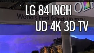 LG 84 inch UD 4K 3D TV - just a quick look