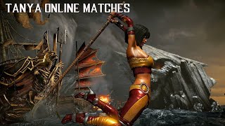 Mortal Kombat X - Tanya Dragon Naginata Online Matches - With Funny Ending