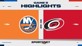 NHL Game 5 Highlights | Islanders vs. Hurricanes - April 30, 2024