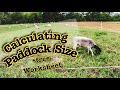 HOW BIG SHOULD EACH PADDOCK BE? Calculating Grazing Paddock Size for Rotational Grazing sheep & cows