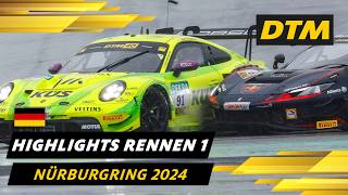 Regenchaos auf dem Nürburgring 🤯 | DTM 2024 Highlights | Nürburgring