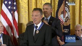 Bruce Springsteen Medal of Freedom Award 11-22-16