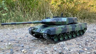 Amewi Leopard 2 Leopard 2A6 RC Panzer - OUTDOOR TEST