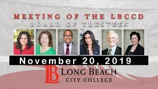 LBCCD - Board Meeting - November 20, 2019
