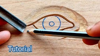 Wood carving tutorial for beginners || UP wood art