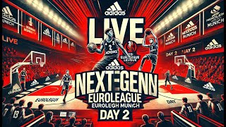 🔴 LIVE: Adidas NextGen EuroLeague Munich Day 2 | Non-Stop Basketball Action! 🏀🔥