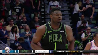 Pelicans Stat Leader Highlights: Zion Williamson with 29 points vs. Oklahoma Cit