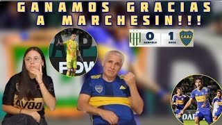 GANAMOS GRACIAS A MARCHESIN, REACCIONANDO A BANFIELD 0 VS BOCA 1