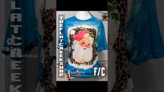 Cowhide Bleached T-shirts and more!! Etsy Small Business. 🎅🎄#christmas #etsyshop #bleachedtees