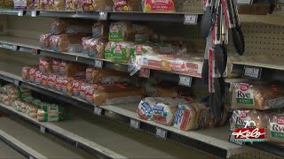 Storm shopping for groceries in Sioux Falls