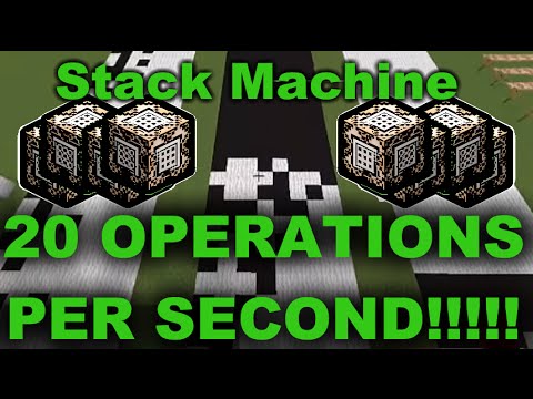 20 Instructions Per Second! Fastest Possible Command-block StackMachine ...