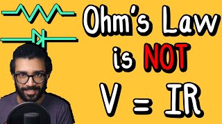 Why Ohm's Law is NOT V=IR - there's more to it! Resistance must be constant - Parth G Physics