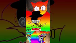 Gawat Guys, Grey Sprunki Jadi jahat #sprunky