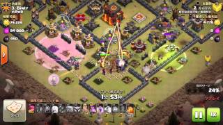 クラクラ　TH１０　全壊　攻略　clash of clans complete 3stars