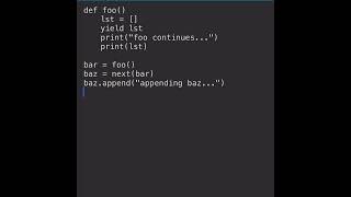 You can pause functions in python! This is how…