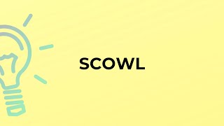 What is the meaning of the word SCOWL?