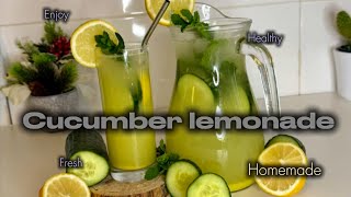 Fresh Homemade Cucumber Lemonade