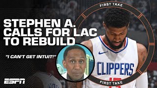 CLEAN HOUSE! 🤬 Stephen A. INSISTS the LA Clippers break up their Big 3 | First T