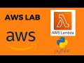 AWS Lab 7.1: Creating Lambda Functions Using the AWS SDK for Python