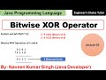 Bitwise XOR Operator in Java | Java Programming Language | Java