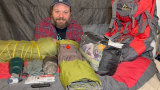 How to go Winter Camping with CHEAP GEAR | Walmart/Amazon | Beginner's Guide to Winter Camping Gear