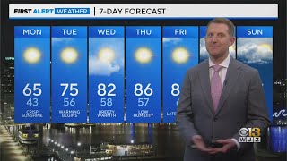 Meteorologist Steve Sosna has your Sunday night forecast