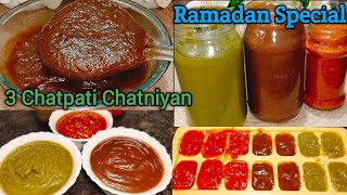 🌙 Ramadan Special | 3 Chatpati Chatniyan | Iftar Ke Liye Asaan Aur Mazedaar Chatni Recipes