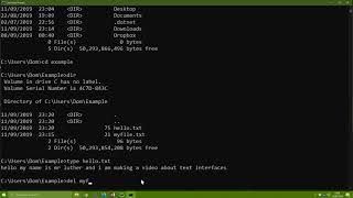 Text Interface introduction
