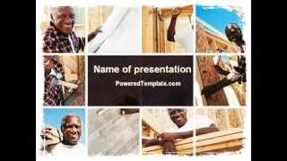 Do-It-Yourself House PowerPoint Template by PoweredTemplate.com