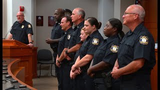 First group of Muscogee County School District police officers in Columbus, Georgia sworn in