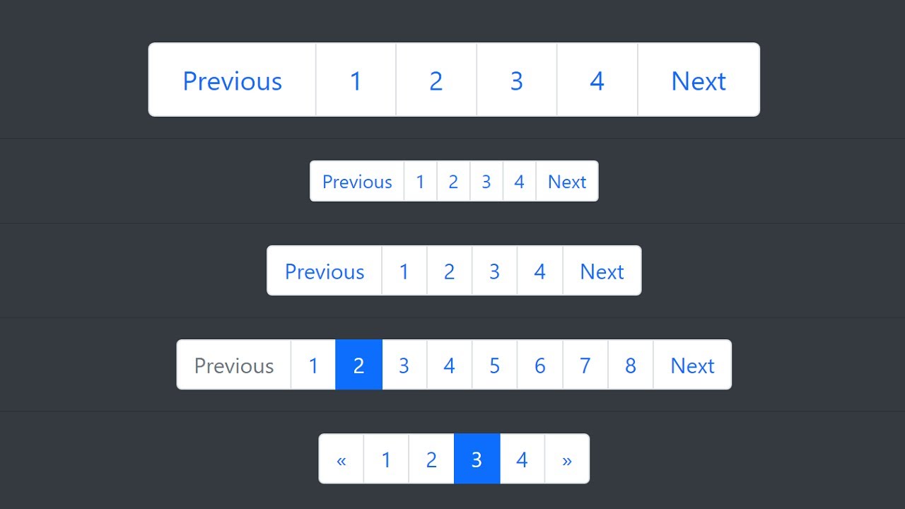 Pagination In Bootstrap | Bootstrap 5 Tutorials #7 - YouTube