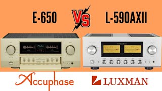 flagship audio Fighting Accuphase E-650 vs Luxman L-590AXII integrated amplifier