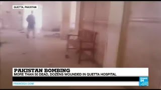 Pakistan: suicide attack kills at least 50 in Quetta hospital