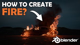 FIRE Simulation 3D + 2D Blender 4.5 TUTORIAL!