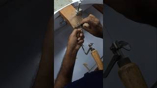 Gold aari cutting