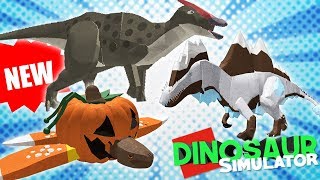 Dinosaur Simulator News Videos 9tube Tv - dinosaur simulator news halloween map saurolophus remodel skins fossil new update