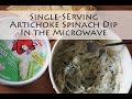 Single-Serving Artichoke Spinach Dip in the Microwave!