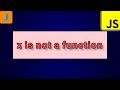 Uncaught TypeError: x is not a function | JavaScript Errors
