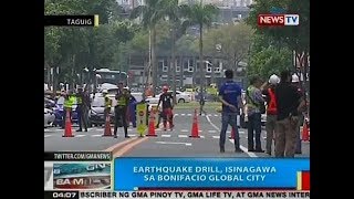 BP: Earthquake drill, isinagawa sa BGC