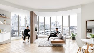 Minimal Modern Corner Apartment Tour 2022 (Full Walkthrough)