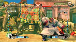 SSF4 AE: Momochi (Ken) vs chobixinco (Rufus) - Ranked Match (720p HD)