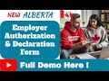 DEMO: AAIP Employer Authorization and  Declaration Form Step By Step