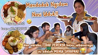 MENDADAK NGIDAM MAKAN NASDUK alias NASI UDUK‼️MEREKA KAGET KALAU INI MENU SARAPAN