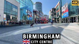 Birmingham City Centre Virtual Tour by Walk 4k | UK Travel 2024 by Stroll And Trek